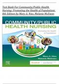 Test Bank For Community/Public Health Nursing: Promoting the Health of Populations 8th Edition by Mary A. Nies, Melanie McEwen 	