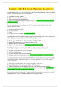 Exam 2 - NCLEX Exam Questions & Answers