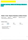 Portage Learning &sol; BIOD 102 &sol;Biology II Module 3 Exam&period; LATEST UPDATE WITH QUESTIONS AND 100&percnt; CORRECT ANSWERS ALREADY GRADED A&plus;
