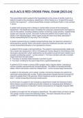 ALS-ACLS RED CROSS FINAL EXAM &lbrack;2023-24