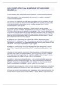 ACLS COMPLETE EXAM QUESTIONS WITH ANSWERS GRADED A&plus;