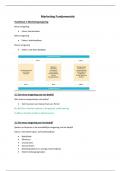 Marketing Fundamentals Hoofdstuk 3 (Marketingomgeving) - Samenvatting van Slides/Notities/Boek - Jaar 22-23
