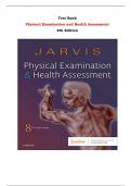 Test Bank For JARVIS Physical Examination and Health Assessment 8th Edition By Carolyn Jarvis |All Chapters,  Year-2023/2024|