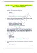 NR222 Exam 1 Practice Questions & Answers 2023-24 Latest Update.