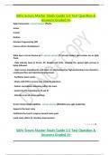 SAFe Scrum Master Study Guide 5.0 Test Question & Answers Graded A+
