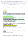 RN VATI COMPREHENSIVE PREDICTOR 2019 FORM A&comma;B & C &sol;  VATI RN COMPREHENSIVE PREDICTOR 2019 FORM A&comma;B&comma; & C  EACH FORM CONTAINS 180 QUESTIONS AND ANSWERS  LATEST UPDATE 2022-2024