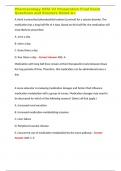 Pharmacology HESI V2 Preparation Final Exam Questions and Answers Rated A&plus;