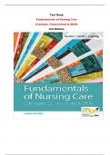 Test Bank For Fundamentals of Nursing Care Concepts, Connections & Skills 3rd Edition By Marti Burton, David Smith, Linda J. May Ludwig |All Chapters,  Year-2023/2024|