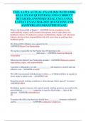 CMA AAMA ACTUAL EXAM 2024 WITH 1000&plus;  REAL EXAM QUESTIONS AND CORRECT  DETAILED ANSWERS&sol; REAL CMA AAMA  LATEST EXAM 2024-2025 QUESTIONS AND  ANSWERS &lpar;GUARANTEED PASS&excl;&rpar;