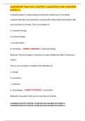 LEADERSHIP PRACTICE CHAPTER 2 QUESTIONS AND ANSWERS RATED A&plus;
