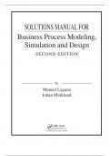 Solutions Manual Business Process Modeling, Simulation and Design 2nd edition ByManuel Laguna