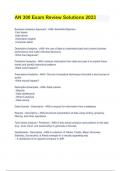 AN 300 Exam Review Solutions 2023