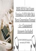  RN HESI EXIT EXAM TEST BANK NEXT GENERATION V3: : Next Generation Format ALL ANSWERS 100% CORRECT – GUARANTEED A++