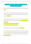 BioChem C785 - WGU - Module 2 - all questions graded A