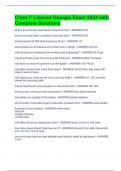 Class F License Georgia Exam 2024 with Complete Solutions 