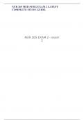 NUR 265 MED SURG EXAM 2 LATEST COMPLETE STUDY GUIDE.