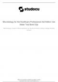 Test bank for microbiology for the healthcare professional 2nd edition by vanmeter hubert