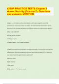 CISSP PRACTICE TESTS Chapter 2  ▪Asset Security (Domain 2). Questions  and answers. VERIFIED.