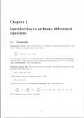 Intro to ordinary differential equations