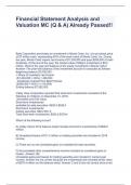 Financial Statement Analysis and Valuation MC &lpar;Q & A&rpar; Already Passed&excl;&excl;