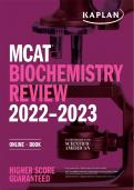 MCAT Biochemistry Review 2022-2023 Study Guide
