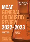 MCAT General Chemistry Review 2022-2023 Study Guide Test Prep 