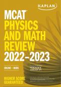MCAT Physics and Math Review 2022-2023 Study Guide Test Prep Complete