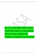 RN ATI CAPSTONE PROCTORED  COMPREHENSIVE ASSESSMENT  2019 A REAL EXAM WITH  CORRECT ANSWERS 20232024