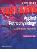 Test Bank For Applied Pathophysiology A Conceptual Approach 4th Edition Nath Braun