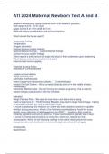 ATI 2024 Maternal Newborn Test A and B