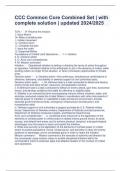CCC Common Core Combined Set &vert; with complete solution &vert; updated 2024&sol;2025