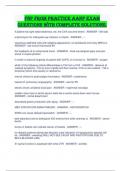 FNP from practice AANP Exam Questions With Complete Solutions&period;