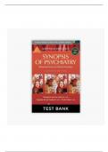 TESTBANK for Kaplan and Sadock's Synopsis of Psychiatry 11th edition