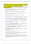 Missouri Class E License Exam &lpar;chapter 15 - commercial vehicles&rpar;Latest Update&period;2024&period;