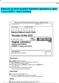 Edexcel as level english literature question p aper 1 june 2023 + mark scheme