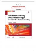 Test Bank For Understanding Pharmacology Essentials for Medication Safety 2nd Edition By M. Linda Workman, Linda A. LaCharity |All Chapters,  Year-2023/2024|