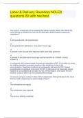 Labor and Delivery Test&period; Bundled exam&period;