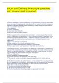 Labor and Delivery Nclex style questions and answers well explained&period;