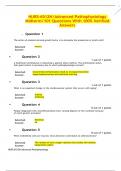 NURS-6512N/Advanced Pathophysiology Midterm/101 Questions With 100% Verified Answers