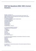 ICB Test Questions With 100&percnt; Correct Answers&period;