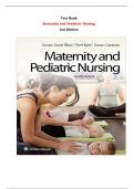 Test Bank For Maternity and Pediatric Nursing 3rd Edition By Susan Scott Ricci, Susan Ricci, Terri Kyle, Susan Carman |All Chapters,  Year-2023/2024|