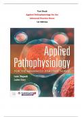 Test Bank For Applied Pathophysiology for the  Advanced Practice Nurse  1st Edition By Lucie Dlugasch, Lachel Story |All Chapters,  Year-2023/2024|