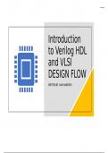1.Introduction to Verilog and VLSI Design flow