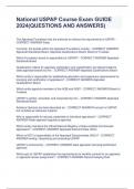 National USPAP Course Exam GUIDE  2024&lpar;QUESTIONS AND ANSWERS&rpar;