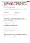 Test Bank For Maternal Child Nursing Care 7th Edition by Shannon E&period; Perry&comma; Marilyn J&period; Hockenberry&comma; Mary Catherine Cashion Chapter 1-50 Complete &period;Latest updated 2023