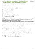 ETHC-445: | ETHC 445 PRINCIPLES OF ETHICS FINAL EXAM {3} QUESTIONS WITH CORRECT ANSWERS | GRADED A+
