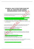 ATI MENTAL HEALTH PROCTORED EXAM TEST  BANK 150&plus; QUESTIONS AND CORRECT  ANSWERS&vert;AGRADE LATEST UPDATES