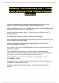 Prophecy Core Mandatory Part 2 Latest Exam Questions With Verified Answers Graded A&plus;