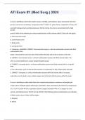 ATI Exam &num;1 &lpar;Med Surg&period;&rpar; 2024