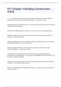 FF1 Chapter 3 Building Construction IFSTA question n answers graded A+ 2023/2024